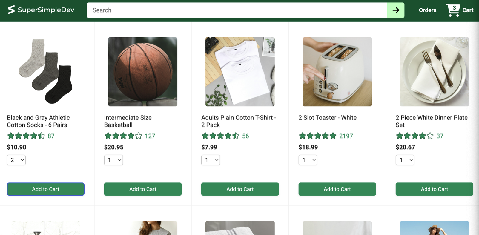 ecommerce Screenshot