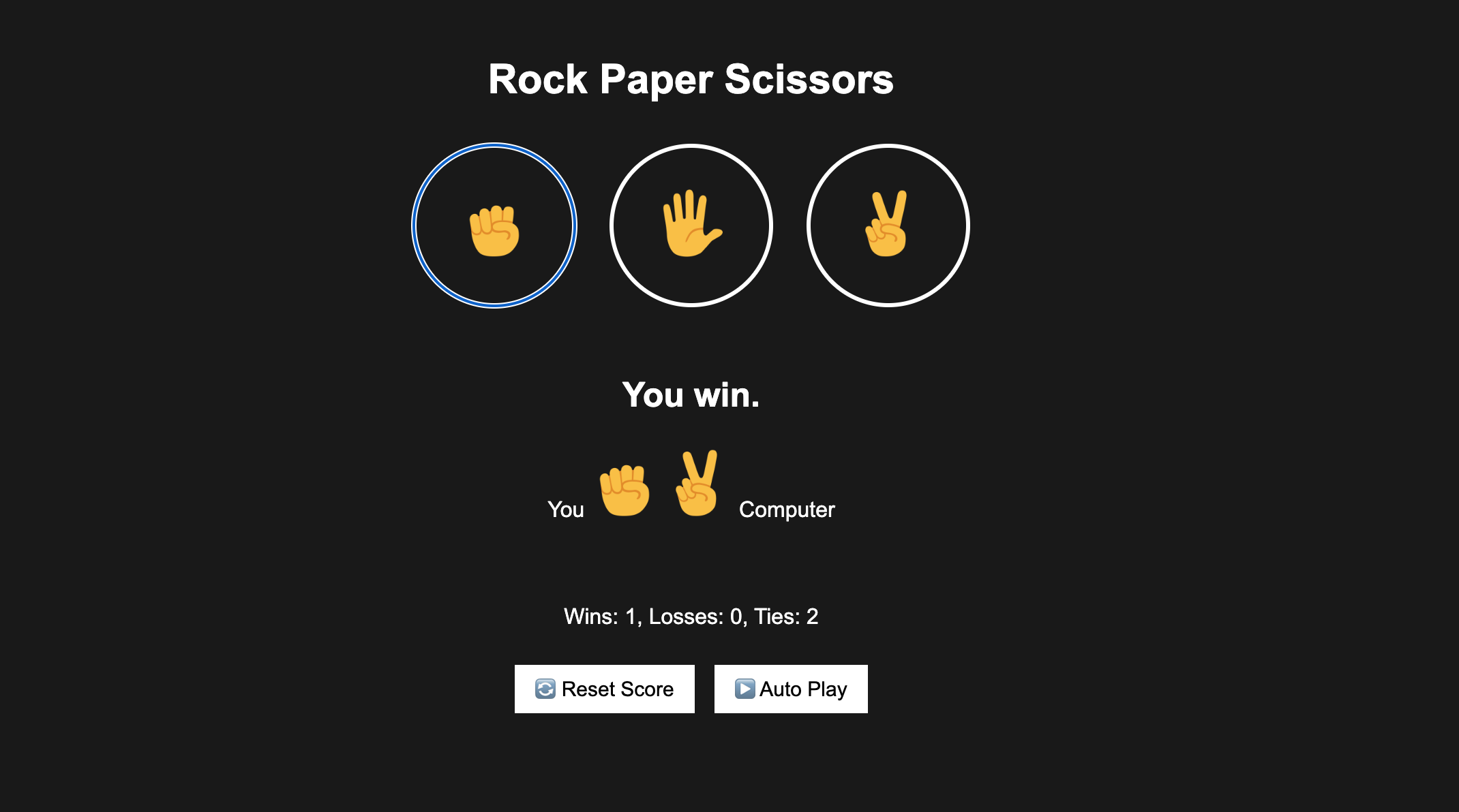 rockPaperScissors Screenshot
